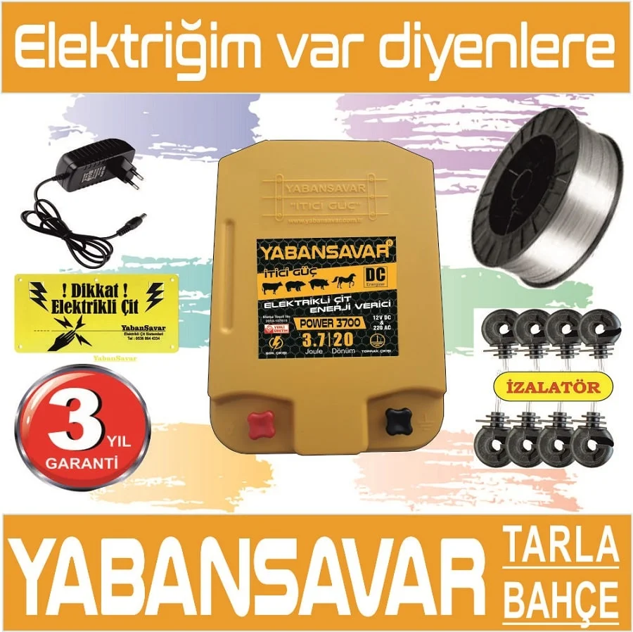 Elektrikli%20Çit,%20YabanSavar%20Power%203700,%20Tarla,%20Bahçe