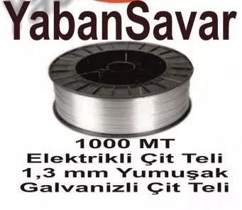 Elektrikli çit teli 1000Mt 1,2mm Galvanizli