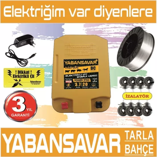 Elektrikli Çit Sistemi,Yabansavar 3700 Ayı Domuz Kovucu