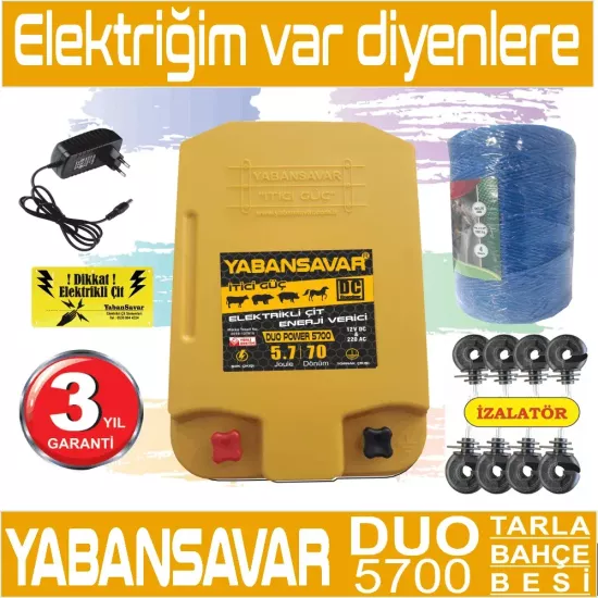 Elektrikli Çit DUO Power 5700 Ayı Domuz Kovucu
