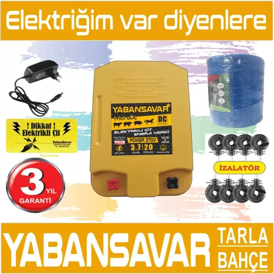 Elektrikli Çit Sistemi Yabansavar Power 3700 Domuz Kovucu