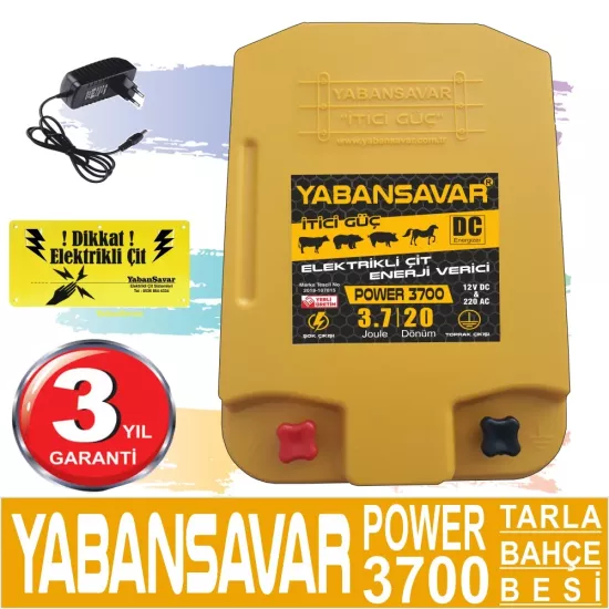 YabanSavar Power 3700, Ayı Domuz Kovucu, Elektrikli Çit Cihazı