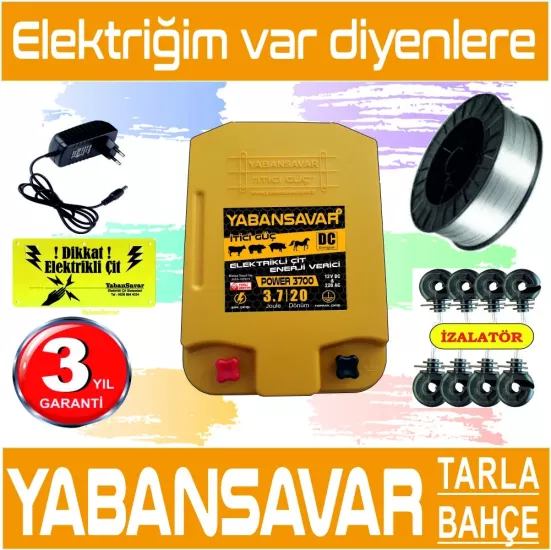 Elektrikli Çit Sistemi Yabansavar Power 3700 Domuz Kovucu