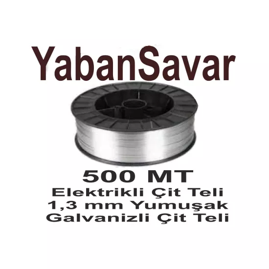 Elektrikli Çit Teli. Yabansavar. Makaralı 500Mt, 1,2mm, Galvanizli