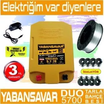 Elektrikli Çit Sistemi Yabansavar DUO Power 5700